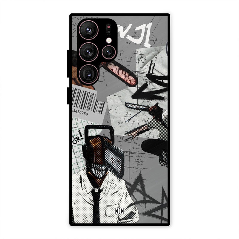 Denji Rage Samsung Galaxy S22 Ultra Mobile Back Cover - Anime PrintShield Case