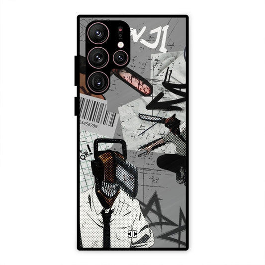 Denji Rage Samsung Galaxy S22 Ultra Mobile Back Cover - Anime PrintShield Case