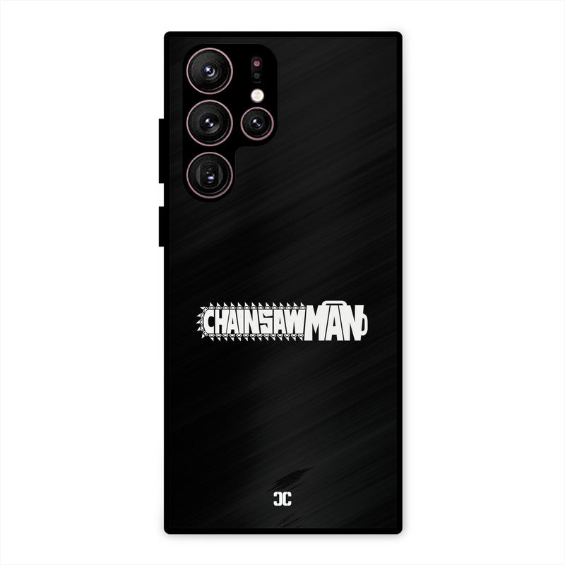 Chainsaw Logo Samsung Galaxy S22 Ultra Mobile Back Cover - Anime PrintShield Case