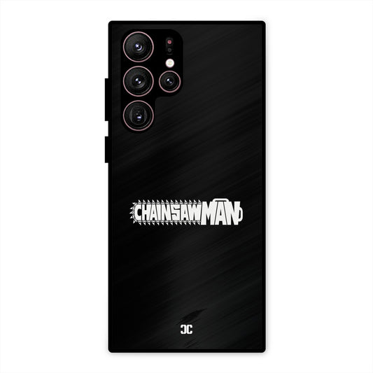 Chainsaw Logo Samsung Galaxy S22 Ultra Mobile Back Cover - Anime PrintShield Case