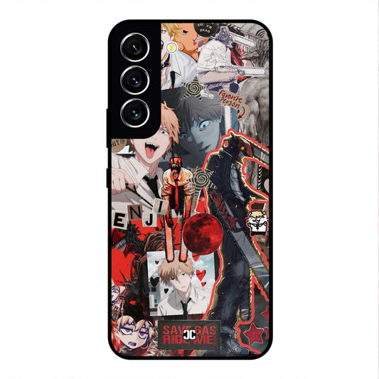 Denji Thoughts Samsung Galaxy S22 Mobile Back Cover - Anime PrintShield Case