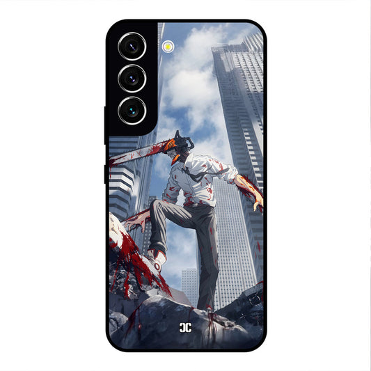 Denji Fighting Samsung Galaxy S22 Mobile Back Cover - Anime PrintShield Case