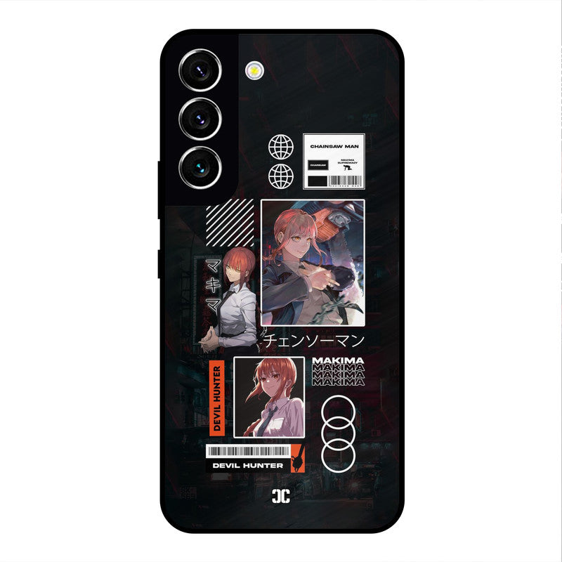 Devil Hunter Makima Samsung Galaxy S22 Mobile Back Cover - Anime PrintShield Case