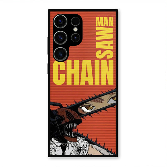 Raging Chainsaw Samsung Galaxy S23 Ultra Mobile Back Cover - Anime PrintShield Case