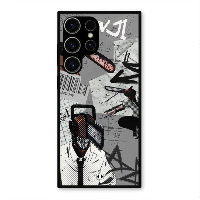 Denji Rage Samsung Galaxy S23 Ultra Mobile Back Cover - Anime PrintShield Case