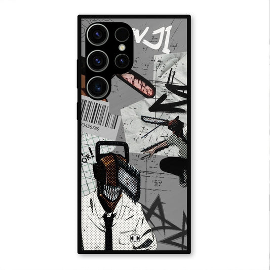 Denji Rage Samsung Galaxy S23 Ultra Mobile Back Cover - Anime PrintShield Case