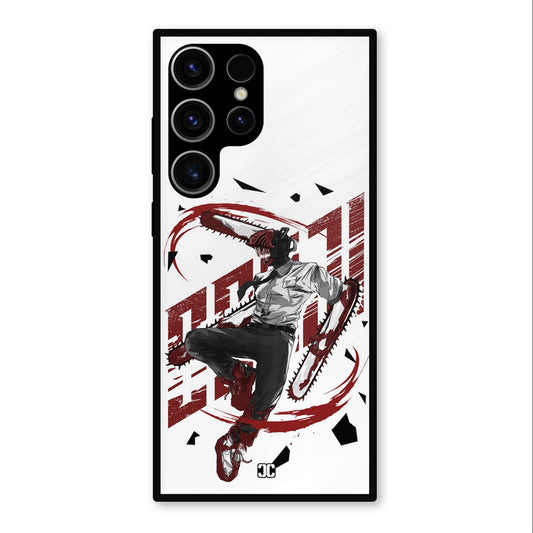 Chainsawman Typo Samsung Galaxy S23 Ultra Mobile Back Cover - Anime PrintShield Case