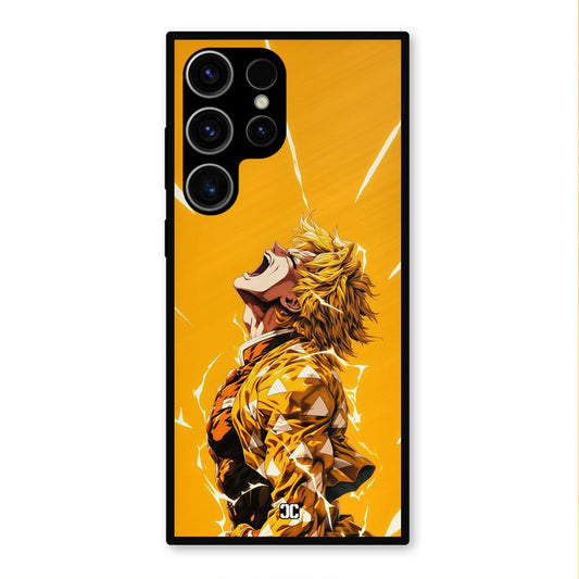 Shouting Zenitsu Samsung Galaxy S23 Ultra Mobile Back Cover - Anime PrintShield Case