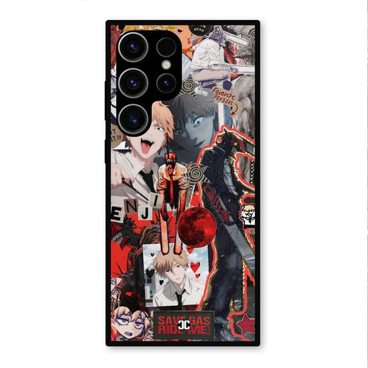 Denji Thoughts Samsung Galaxy S23 Ultra Mobile Back Cover - Anime PrintShield Case