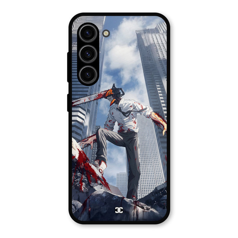 Denji Fighting Samsung Galaxy S23 Mobile Back Cover - Anime PrintShield Case