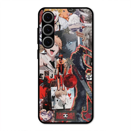 Denji Thoughts Samsung Galaxy S24 FE Mobile Back Cover - Anime PrintShield Case