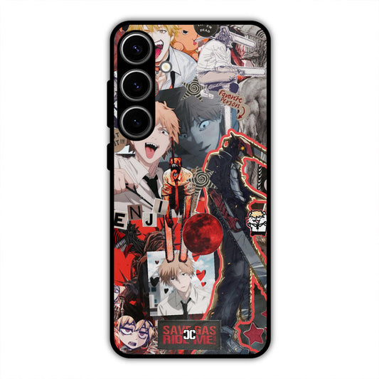 Denji Thoughts Samsung Galaxy S24 Plus Mobile Back Cover - Anime PrintShield Case