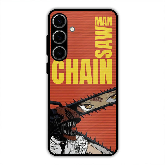 Raging Chainsaw Samsung Galaxy S24 Plus Mobile Back Cover - Anime PrintShield Case