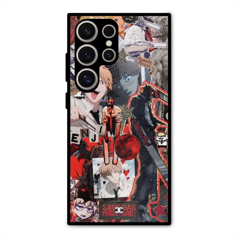 Denji Thoughts Samsung Galaxy S24 Ultra Mobile Back Cover - Anime PrintShield Case