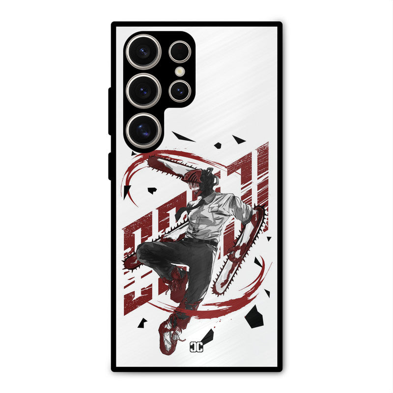 Chainsawman Typo Samsung Galaxy S24 Ultra Mobile Back Cover - Anime PrintShield Case