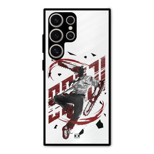 Chainsawman Typo Samsung Galaxy S24 Ultra Mobile Back Cover - Anime PrintShield Case