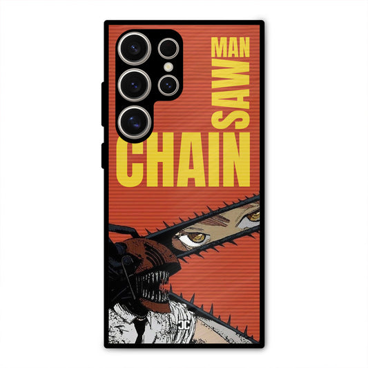 Raging Chainsaw Samsung Galaxy S24 Ultra Mobile Back Cover - Anime PrintShield Case