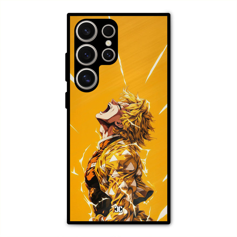 Shouting Zenitsu Samsung Galaxy S24 Ultra Mobile Back Cover - Anime PrintShield Case