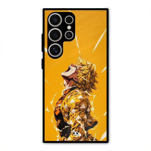 Shouting Zenitsu Samsung Galaxy S24 Ultra Mobile Back Cover - Anime PrintShield Case