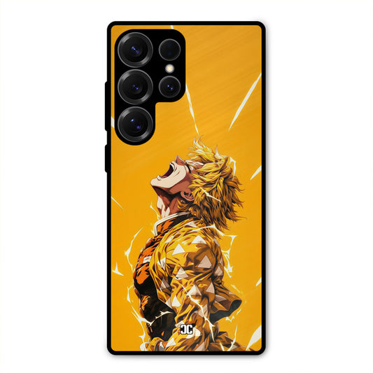 Shouting Zenitsu Samsung Galaxy S25 Ultra Mobile Back Cover - Anime PrintShield Case