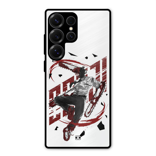 Chainsawman Typo Samsung Galaxy S25 Ultra Mobile Back Cover - Anime PrintShield Case
