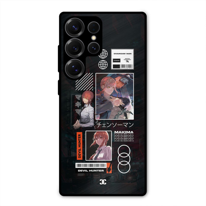 Devil Hunter Makima Samsung Galaxy S25 Ultra Mobile Back Cover - Anime PrintShield Case