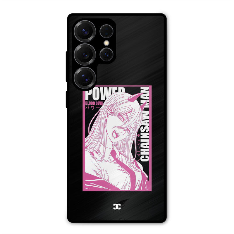 Blood Devil Power Samsung Galaxy S25 Ultra Mobile Back Cover - Anime PrintShield Case