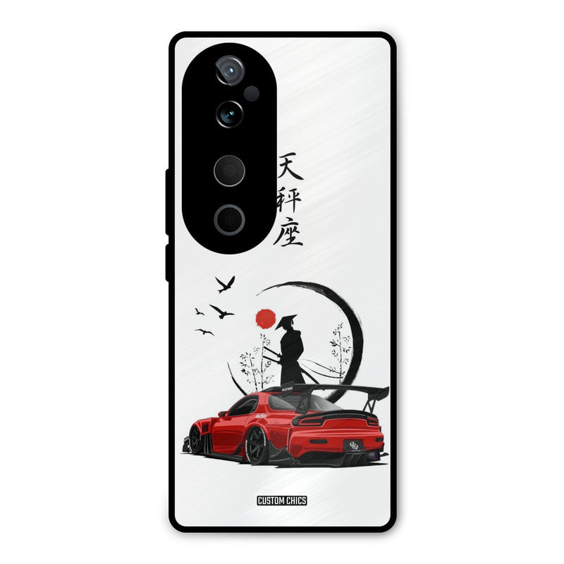 Samurai Car Vivo V40 Mobile Back Cover - Car&Bike PrintShield Case