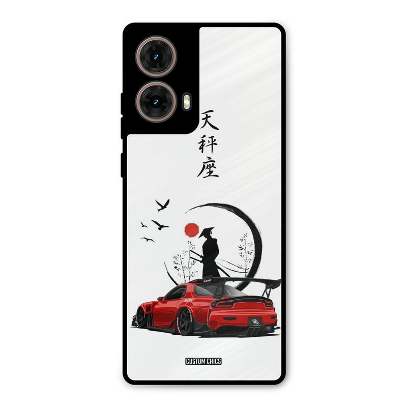 Samurai Car Moto G85 Mobile Back Cover - Car&Bike PrintShield Case