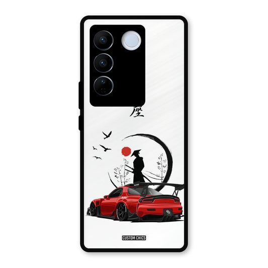 Samurai Car Vivo V27 Pro Mobile Back Cover - Car&Bike PrintShield Case