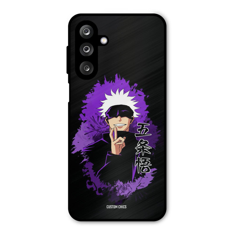 Sataru Gojo Samsung Galaxy M36 Mobile Back Cover - Anime PrintShield Case
