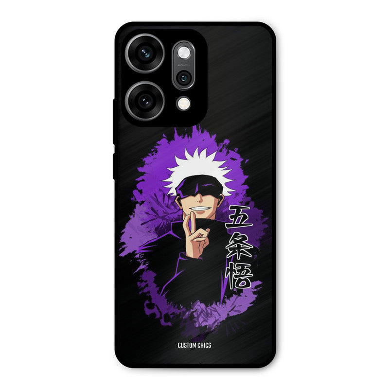 Sataru Gojo Oppo Reno 14 Pro Mobile Back Cover - Anime PrintShield Case