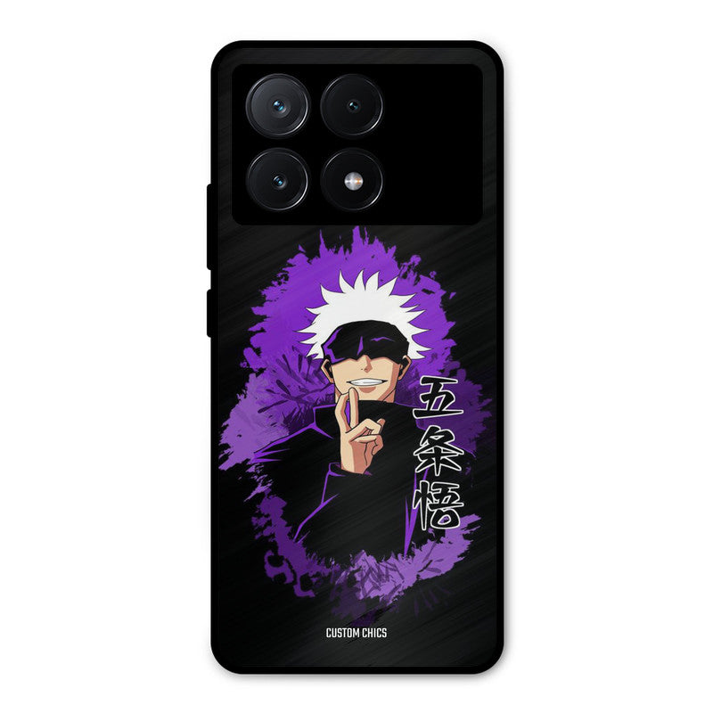 Sataru Gojo Poco X6 Pro Mobile Back Cover - Anime PrintShield Case
