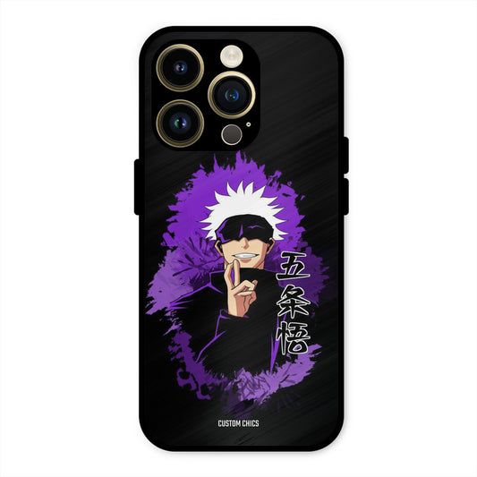Sataru Gojo iPhone 14 Pro Mobile Back Cover - Anime PrintShield Case