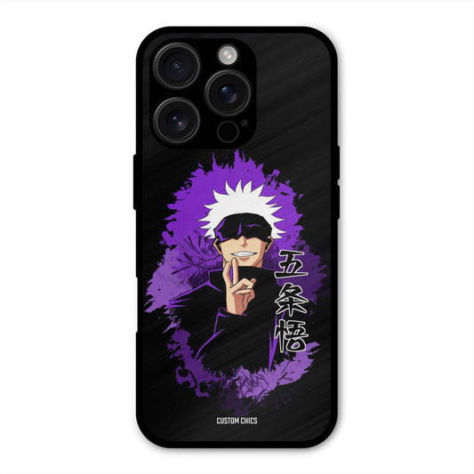 Sataru Gojo iPhone 16 Pro Mobile Back Cover - Anime PrintShield Case
