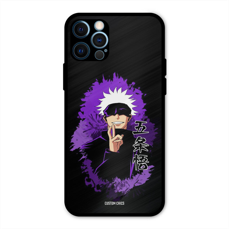 Sataru Gojo iPhone 12 Pro Mobile Back Cover - Anime PrintShield Case