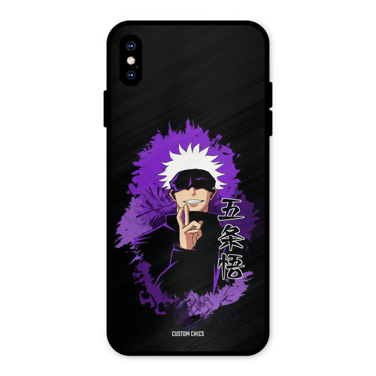 Sataru Gojo iPhone XS Max Mobile Back Cover - Anime PrintShield Case