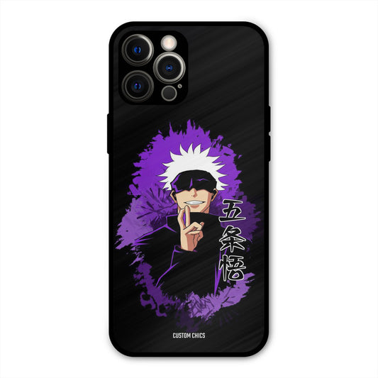 Sataru Gojo iPhone 12 Pro Max Mobile Back Cover - Anime PrintShield Case