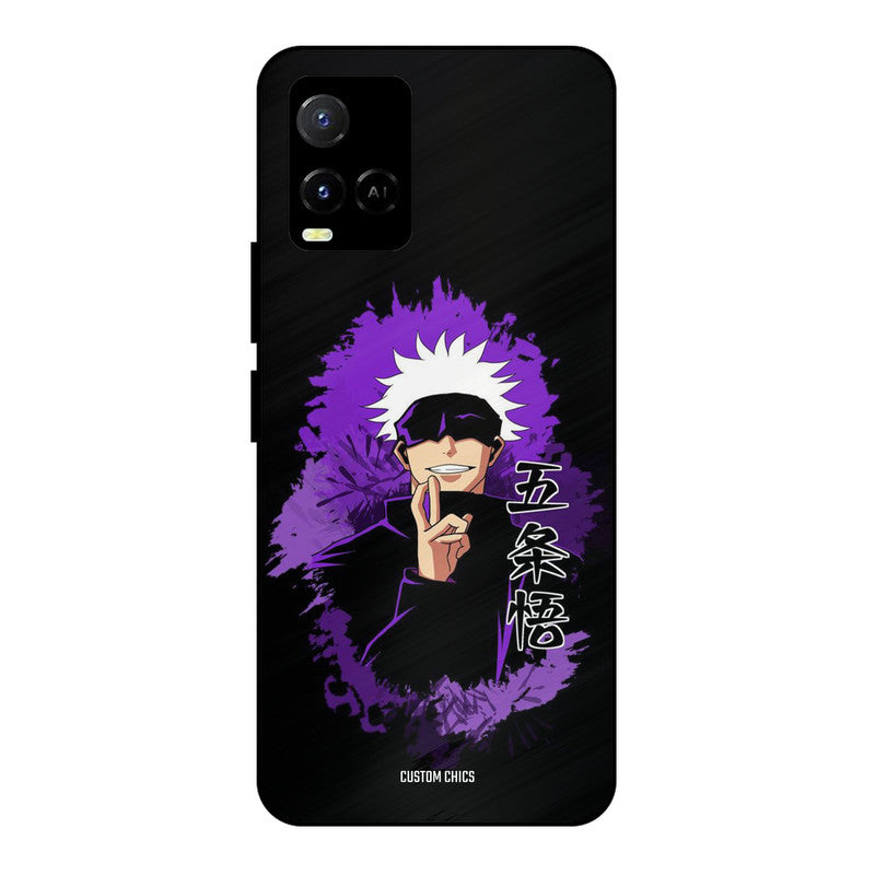 Sataru Gojo Vivo Y33s Mobile Back Cover - Anime PrintShield Case