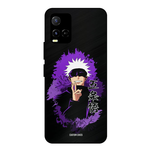 Sataru Gojo Vivo Y33s Mobile Back Cover - Anime PrintShield Case