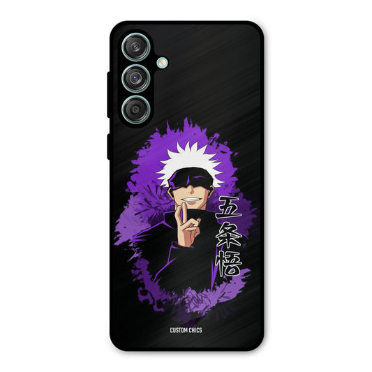 Sataru Gojo Samsung Galaxy M55 5G Mobile Back Cover - Anime PrintShield Case