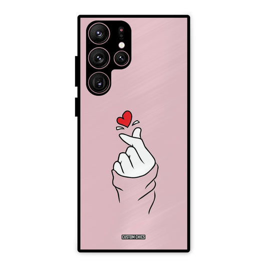 Sending Heart Samsung Galaxy S22 Ultra Mobile Back Cover - Cute PrintShield Case