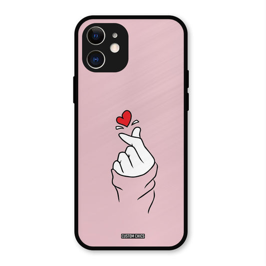 Sending Heart iPhone 12 Mobile Back Cover - Cute PrintShield Case