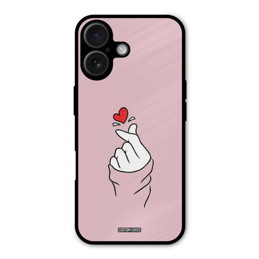 Sending Heart iPhone 16 Plus Mobile Back Cover - Cute PrintShield Case