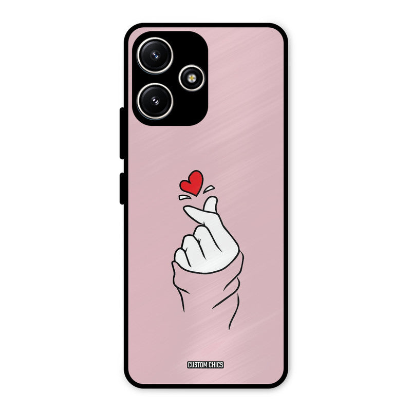 Sending Heart Redmi 12 5G Mobile Back Cover - Cute PrintShield Case