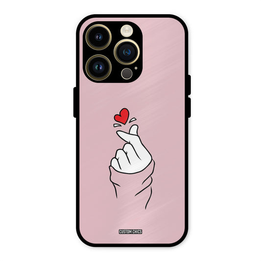 Sending Heart iPhone 14 Pro Mobile Back Cover - Cute PrintShield Case
