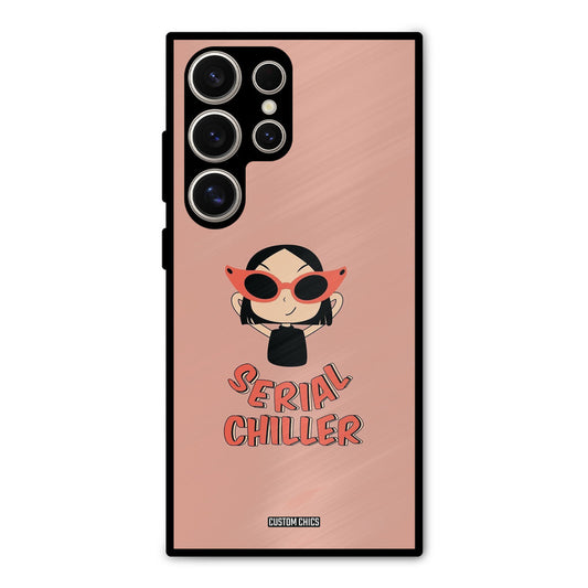 Serial Chiller Samsung Galaxy S24 Ultra Mobile Back Cover - Typography PrintShield Case