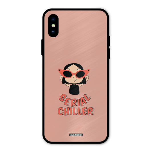 Serial Chiller iPhone X Mobile Back Cover - Typography PrintShield Case