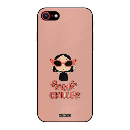 Serial Chiller iPhone SE 2020 Mobile Back Cover - Typography PrintShield Case