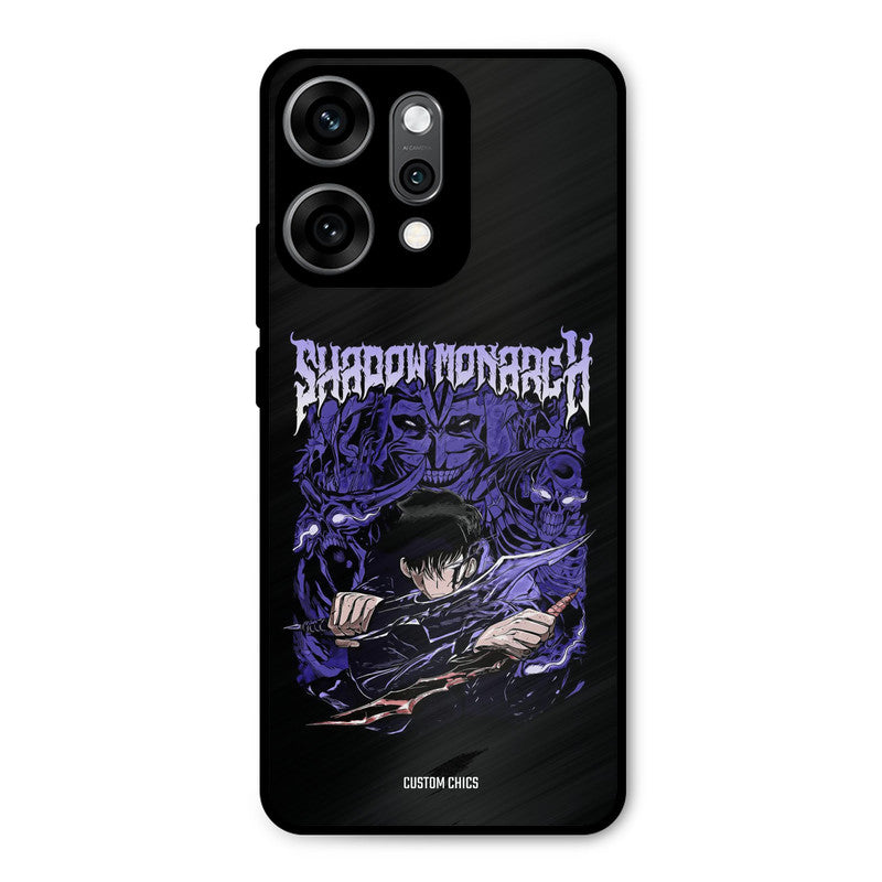 Shadow Monarch Oppo Reno 14 Pro Mobile Back Cover - Anime PrintShield Case